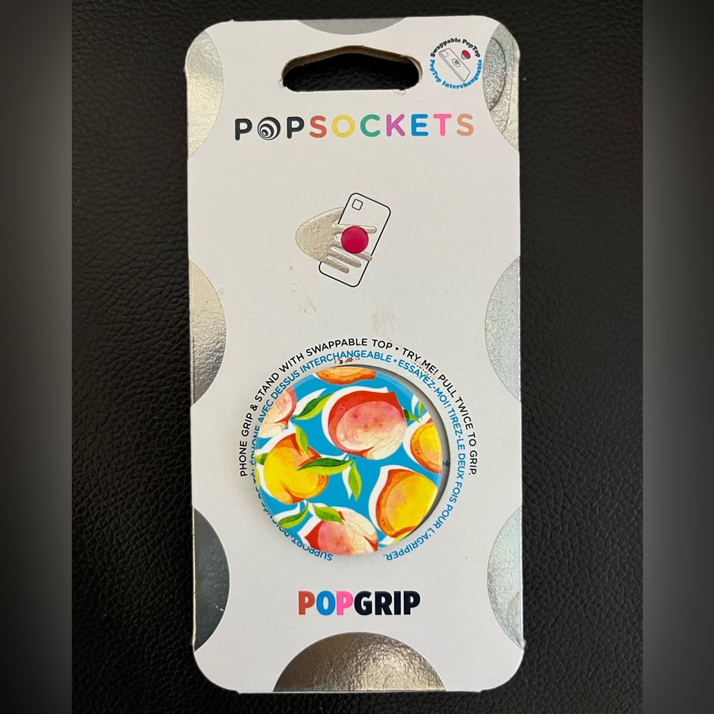 PopSocket Peaches Phone Grip NWT